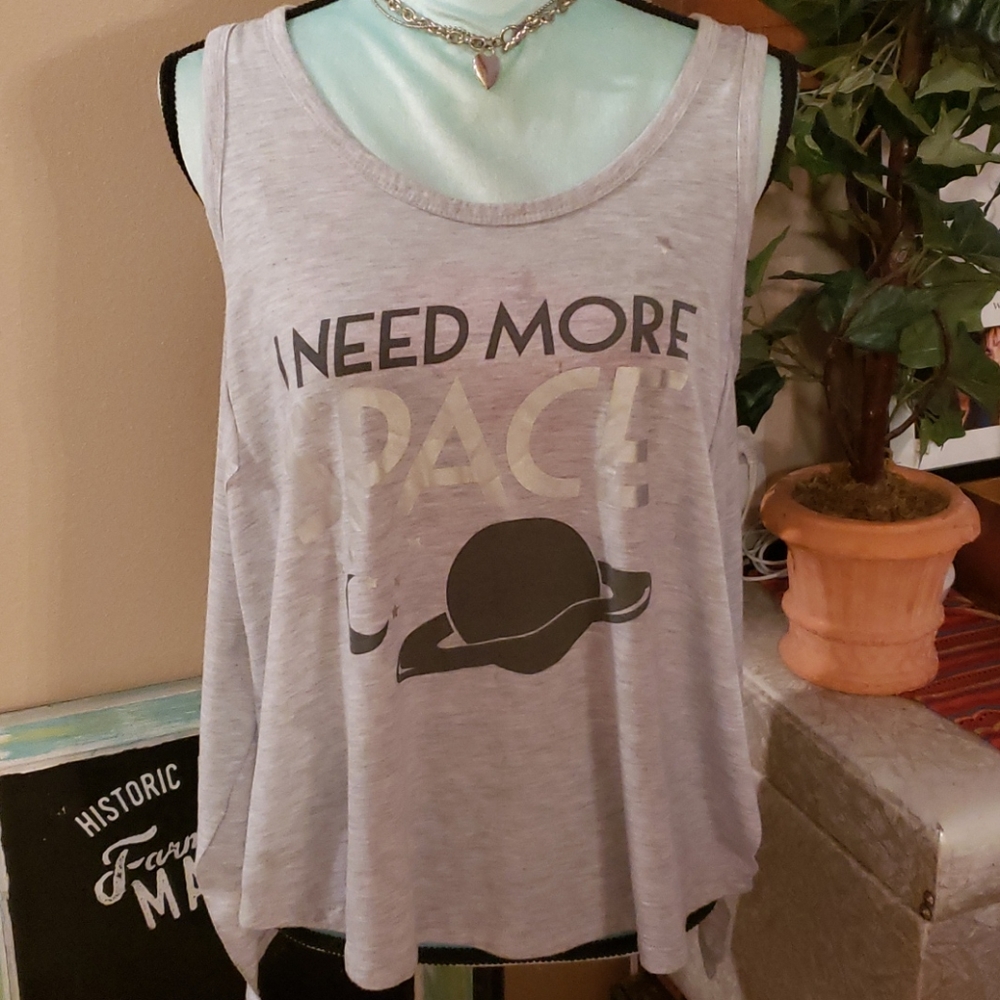 Cold Crush 'I Need More Space' Tank Top Size Large
